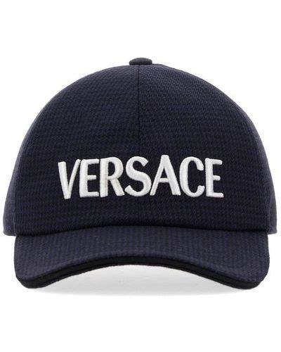 versace logo men winter blue|versace hats for men.